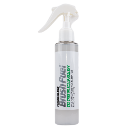 WaveBuilder Brush Fuel Tea Tree Oil Scalp Healthy Daily Brushing Accelerator - Beautiful Black Hair