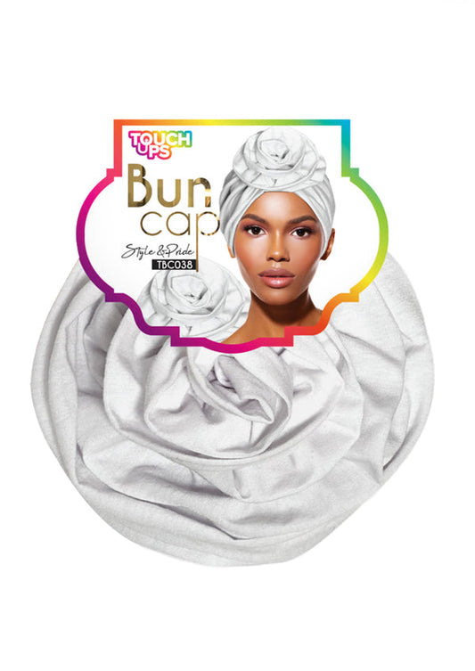 Touch Down Bun Caps - White