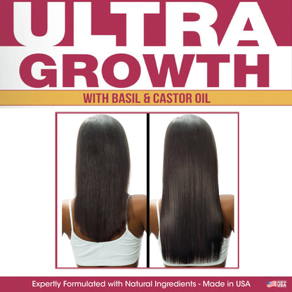 Difeel Ultra Growth Basil & Castor Oil Hair Growth Leave In Conditioning Spray