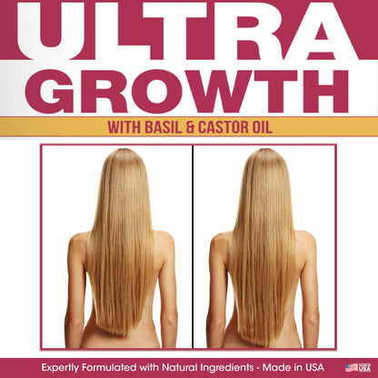 Difeel Ultra Growth Basil & Castor Oil Hair Growth Leave In Conditioning Spray