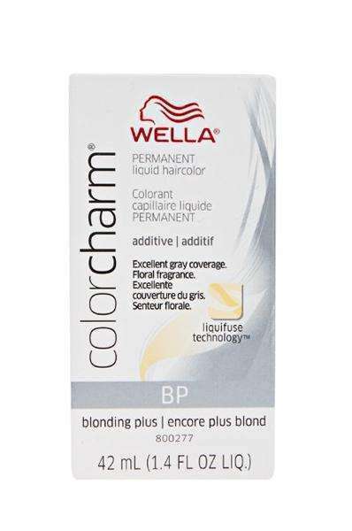 Wella Color Charm Permanent Liquid Hair Color Additive - BP Blonding Plus - Beautiful Black Hair