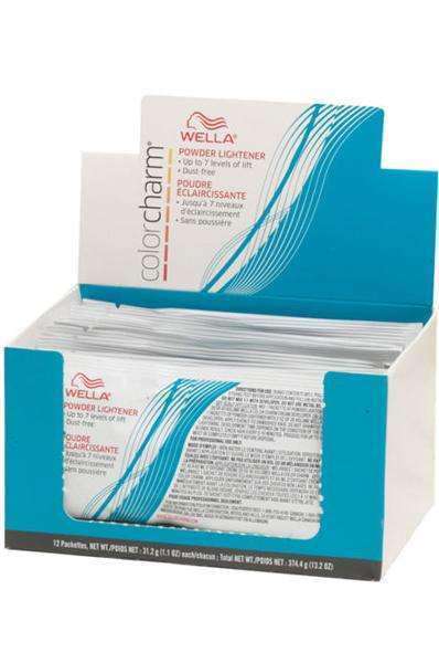 Wella Color Charm Powder Lightener Box of 12 - Beautiful Black Hair