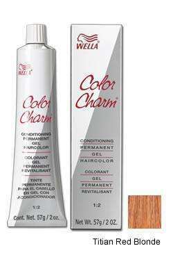 Wella Color Charm Gel Permanent Hair Color - 8RG/729 Titian Red Blonde - Beautiful Black Hair