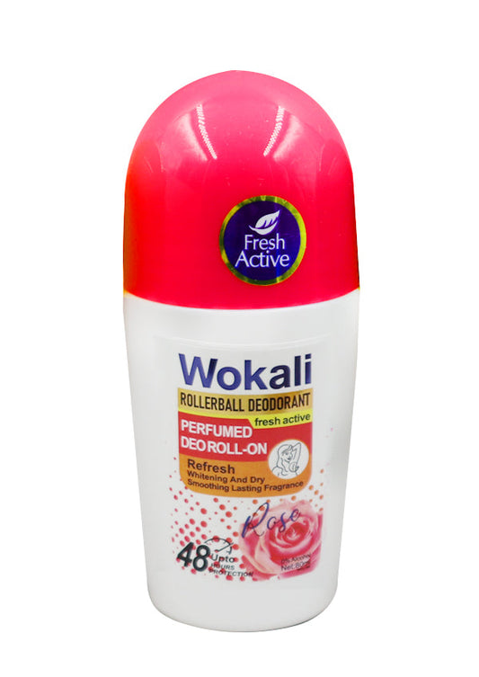 Wokali Perfumed Rollerball Deodorant - Rose