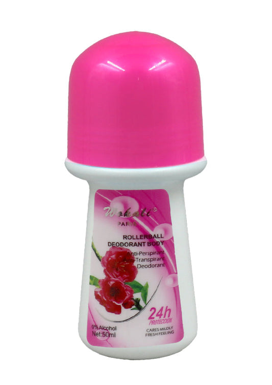 Wokali Rollerball Deodorant Body Anti-Perspirant - Rose