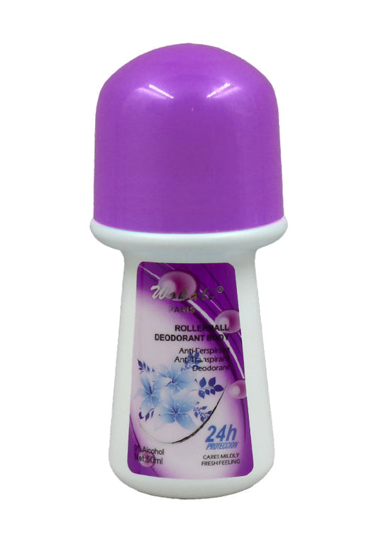 Wokali Rollerball Deodorant Body Anti-Perspirant - Blue Hibiscus
