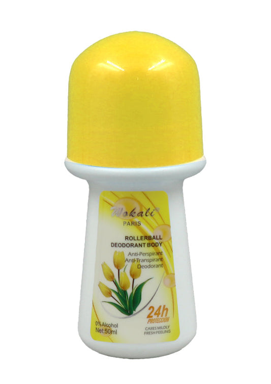 Wokali Rollerball Deodorant Body Anti-Perspirant - Tulip