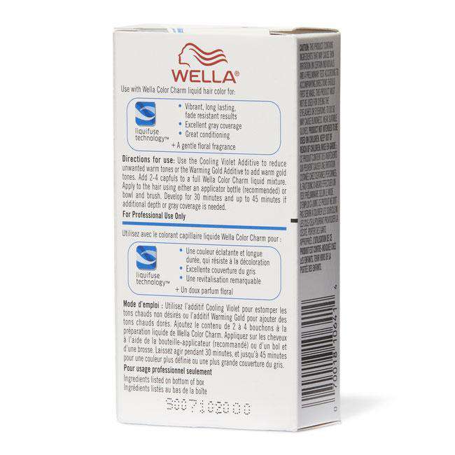 Wella Color Charm Permanent Liquid Hair Color Additive - 050 Cooling Violet - Beautiful Black Hair