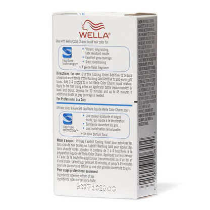 Wella Color Charm Permanent Liquid Hair Color Additive - 050 Cooling Violet - Beautiful Black Hair