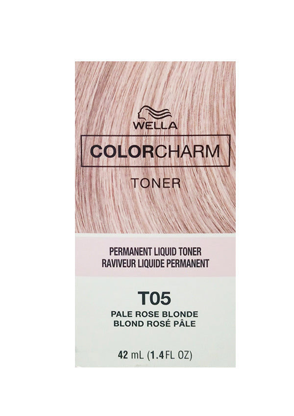 Wella Color Charm Permanent Liquid Hair Toner - T05 Pale Rose Blonde