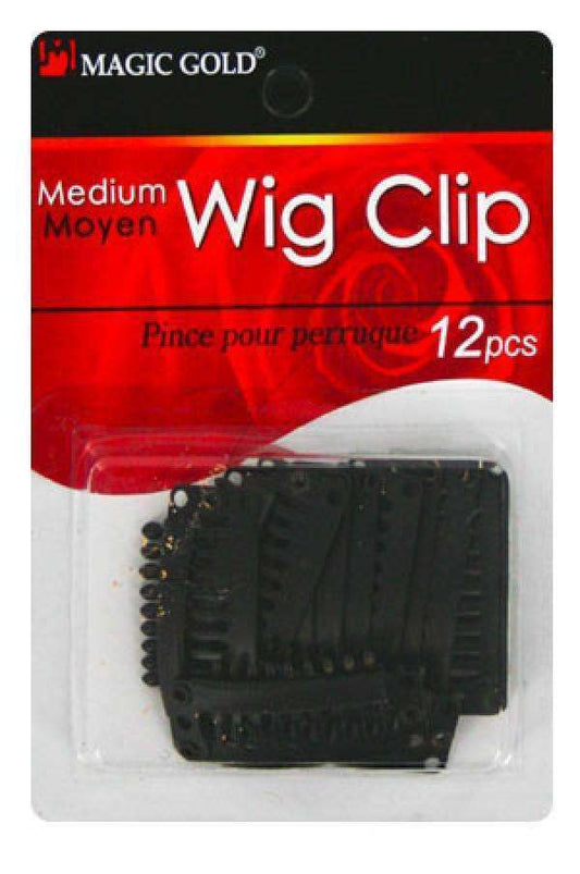 Magic Gold Wig Clip -X Small - Beautiful Black Hair