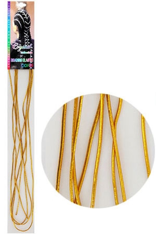 Crystal Collection Yarn String For Braids (Gold)