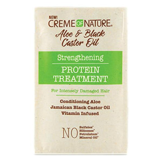 Creme Of Nature Aloe & Black Castor Oil Strengthening Protein Treatment
