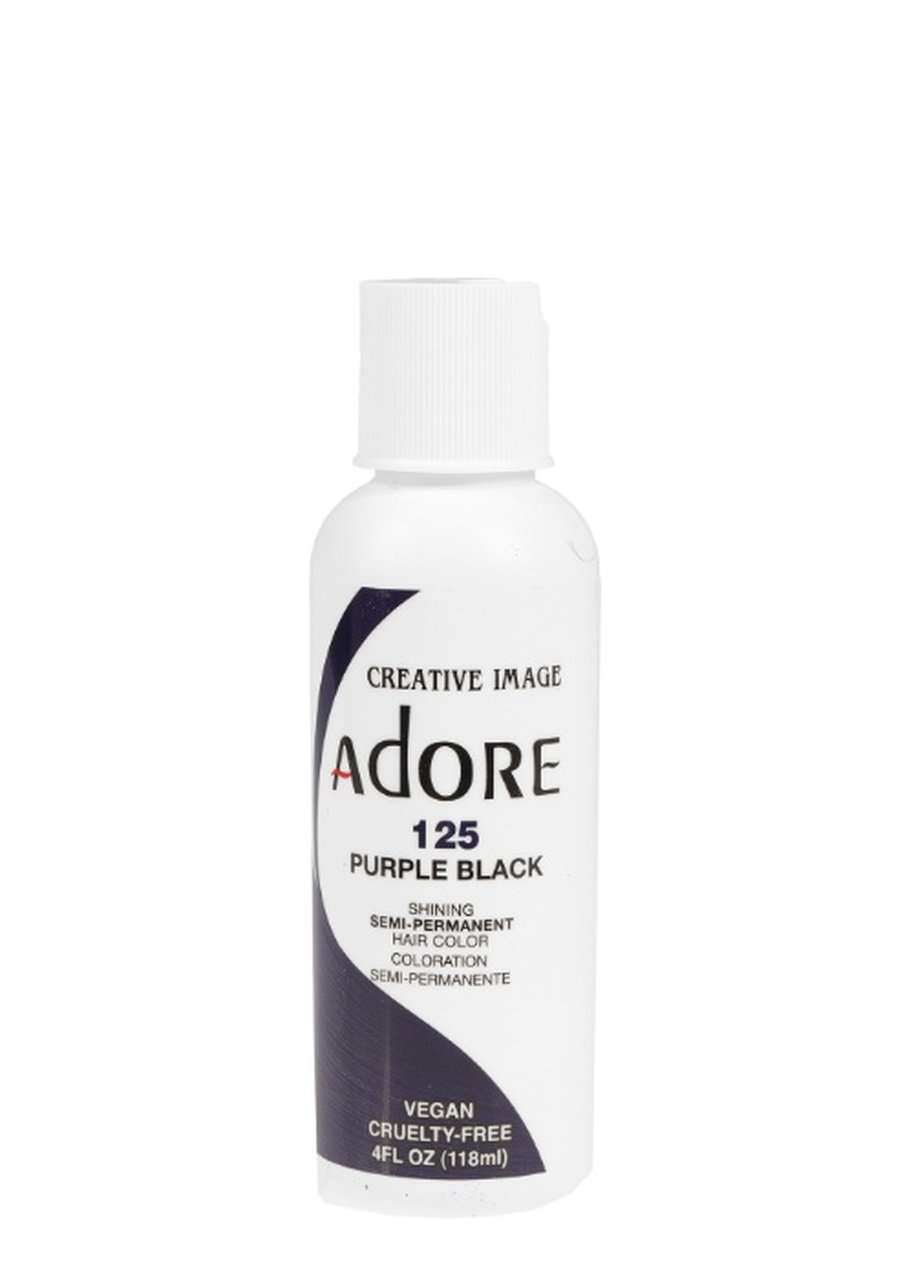 Adore Semi-Permanent Hair Color - 125 Purple Black - Beautiful Black Hair
