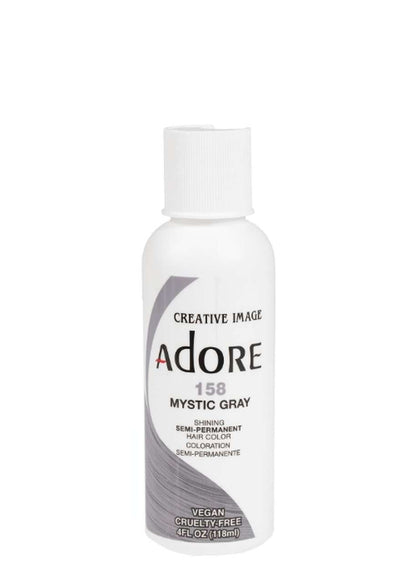 Adore Semi-Permanent Hair Color - 158 Mystic Gray - Beautiful Black Hair