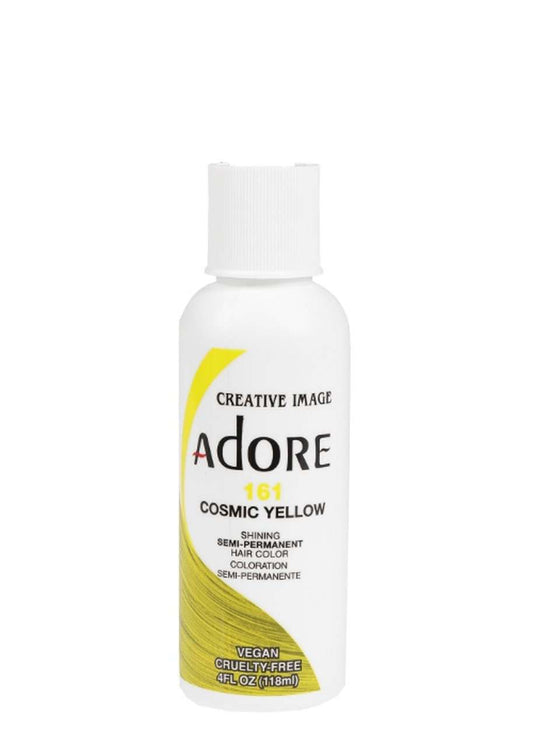 Adore Semi-Permanent Hair Color - 161 Cosmic Yellow - Beautiful Black Hair