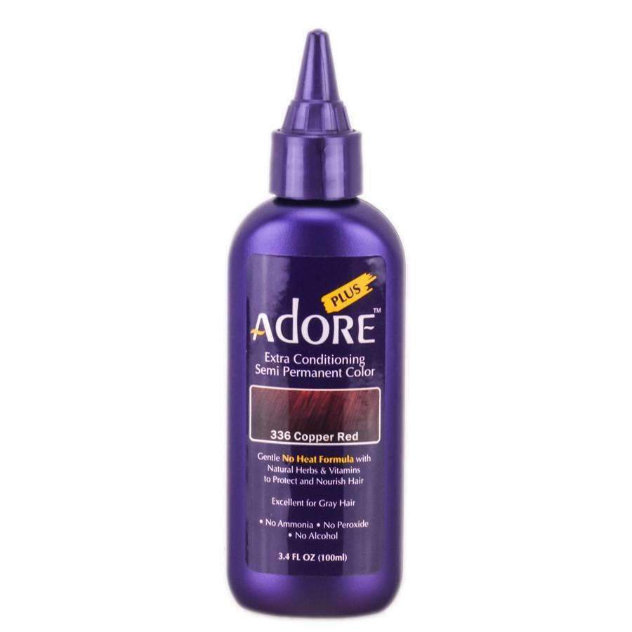 Adore Plus Hair Color For Gray Hair - 336 Copper Red - Beautiful Black Hair