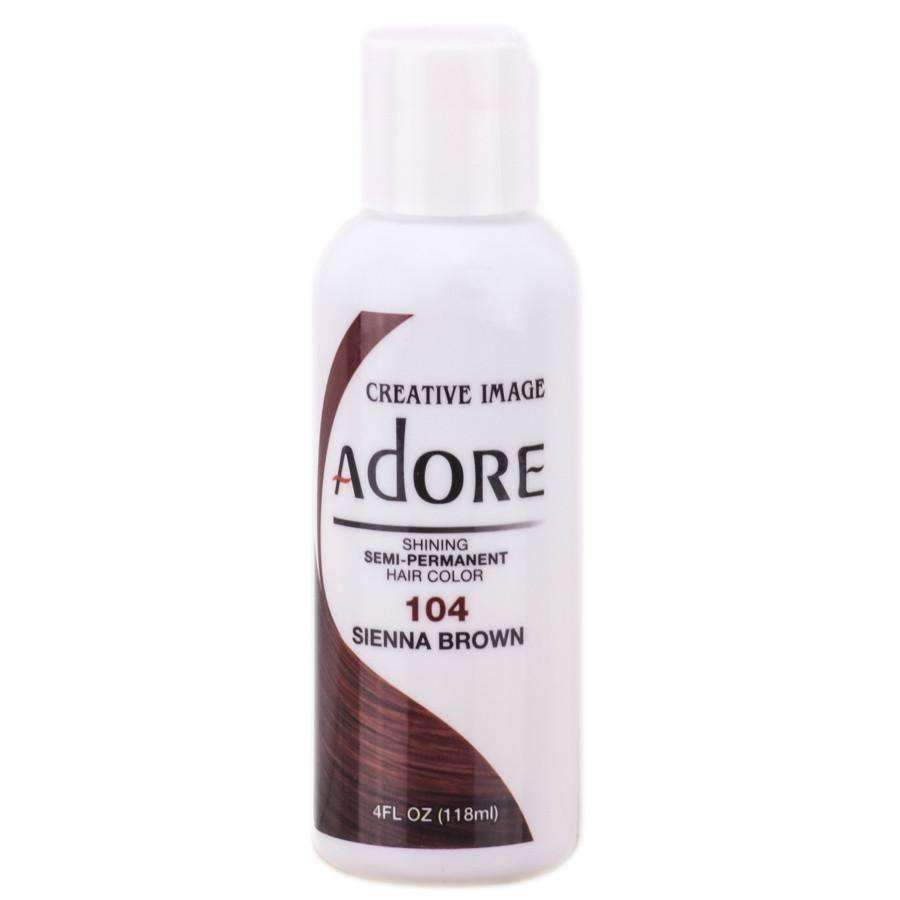 Adore Semi-Permanent Hair Color - 104 Sienna Brown - Beautiful Black Hair