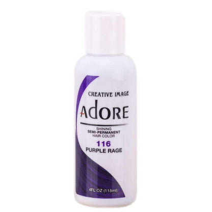 Adore Semi-Permanent Hair Color -116 Purple Rage - Beautiful Black Hair