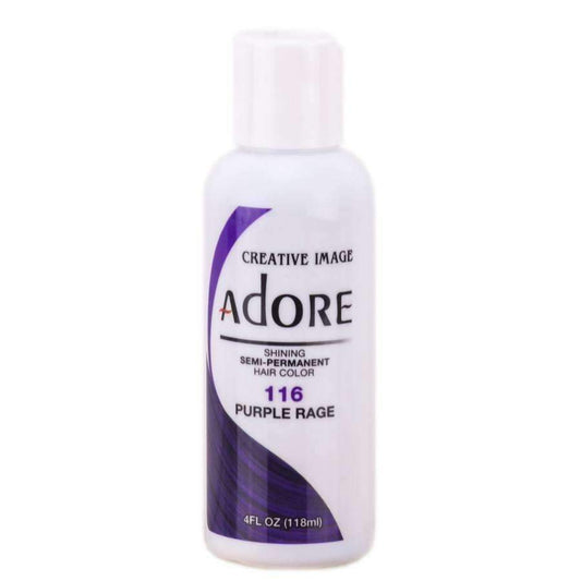 Adore Semi-Permanent Hair Color -116 Purple Rage - Beautiful Black Hair