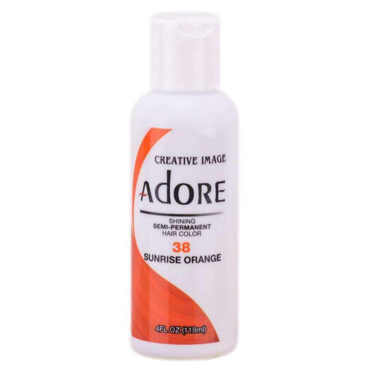 Adore Semi-Permanent Hair Color - 38 Sunrise Orange - Beautiful Black Hair