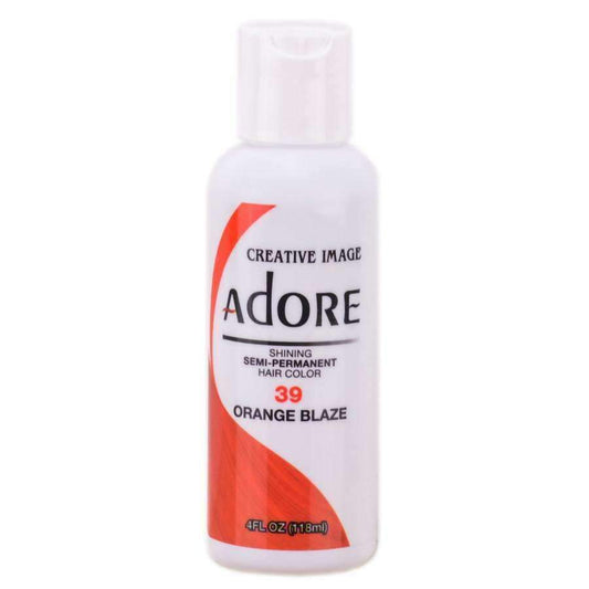 Adore Semi-Permanent Hair Color - 39 Orange Blaze - Beautiful Black Hair