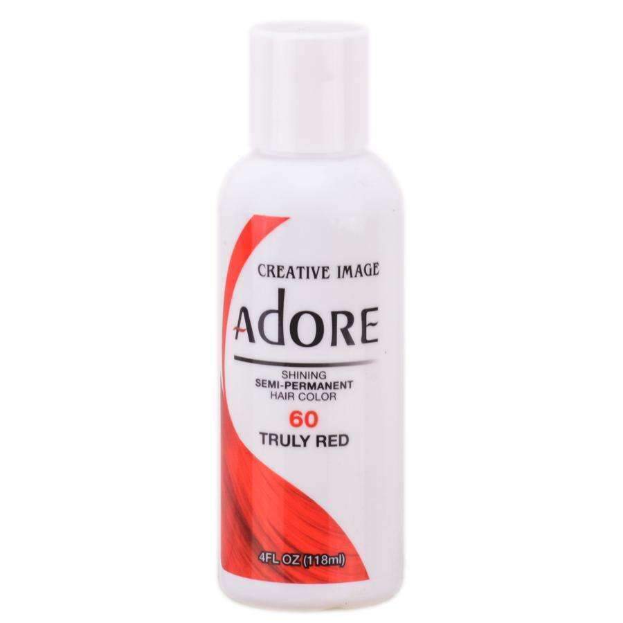 Adore Semi-Permanent Hair Color - 60 Truly Red - Beautiful Black Hair