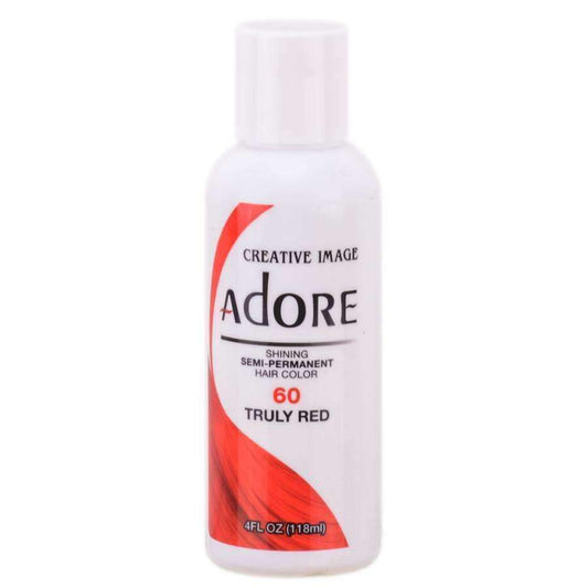 Adore Semi-Permanent Hair Color - 60 Truly Red - Beautiful Black Hair