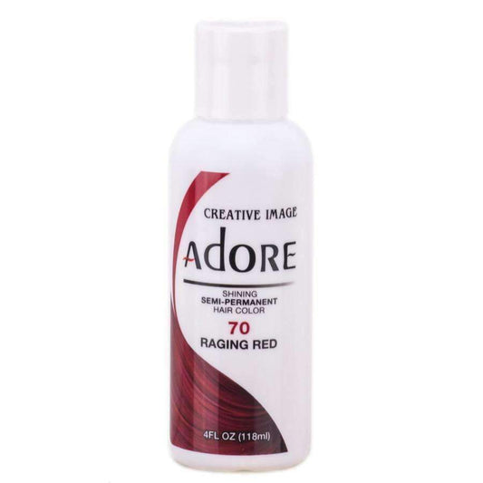Adore Semi-Permanent Hair Color - 70 Raging Red - Beautiful Black Hair