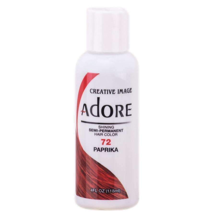 Adore Semi-Permanent Hair Color - 72 Paprika - Beautiful Black Hair