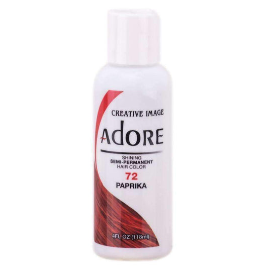 Adore Semi-Permanent Hair Color - 72 Paprika - Beautiful Black Hair