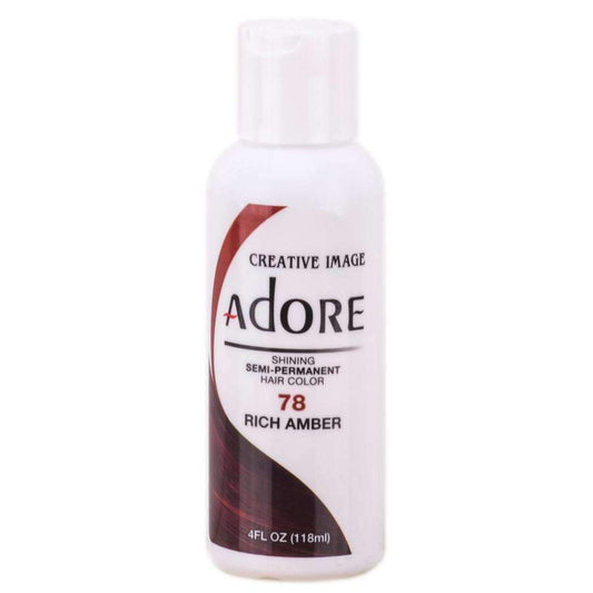 Adore Semi-Permanent Hair Color -78 Rich Amber - Beautiful Black Hair