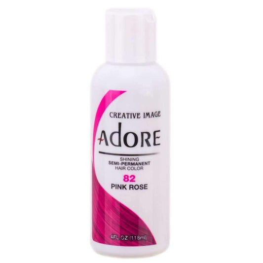 Adore Semi-Permanent Hair Color - 82 Pink Rose - Beautiful Black Hair