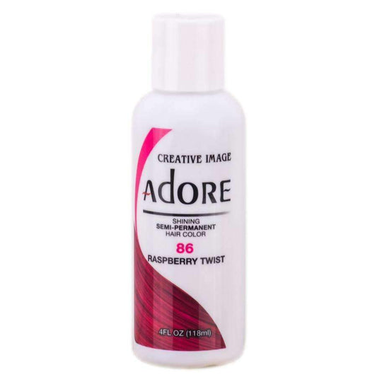 Adore Semi-Permanent Hair Color - 86 Raspberry Twist - Beautiful Black Hair