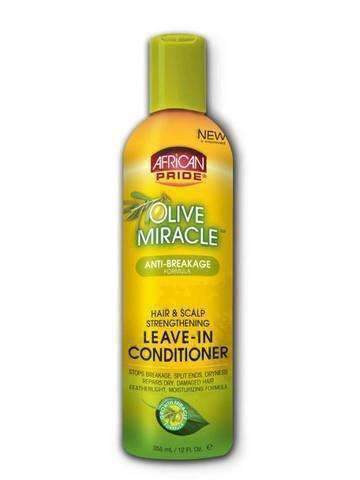 African Pride Olive Miracle Anti Breakage Leave In Conditioner 12oz - Beautiful Black Hair