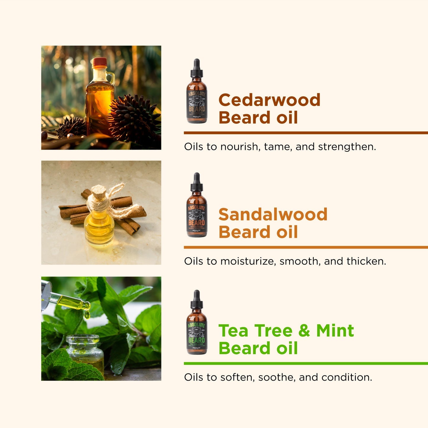 NK Absolute Beard Beard Oil - Tea Tree Oil