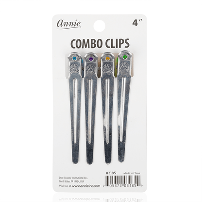 Annie Combo Clips Asst 4pcs #3185