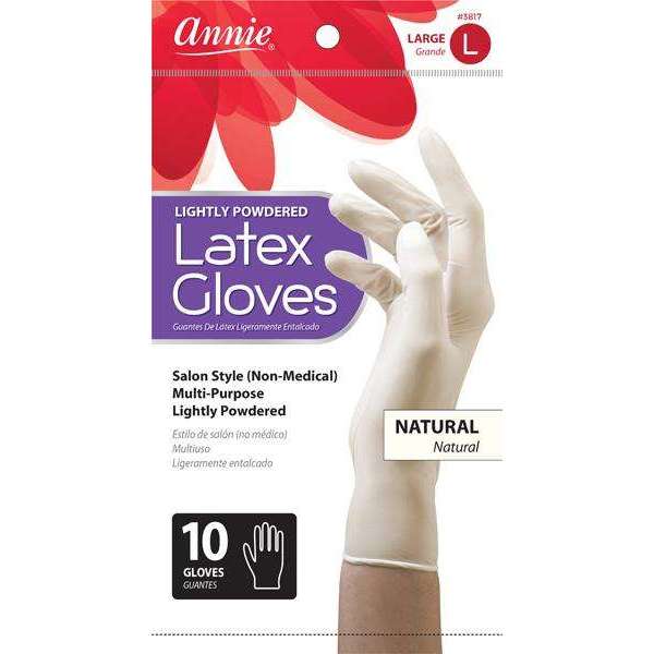 Annie Lightly Powdered Latex Gloves Large #3817 - Dollar Deals
