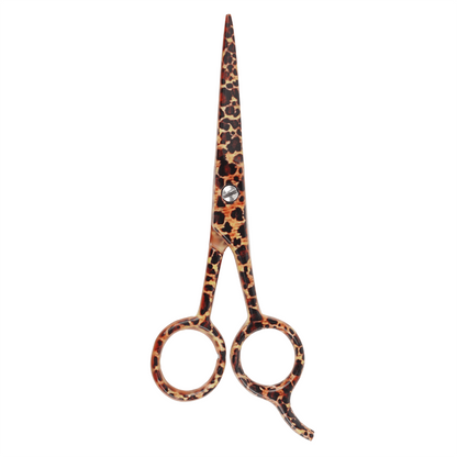 Annie 5 1/2" Premium Straight Hair Shears - Leopard Pattern #5235