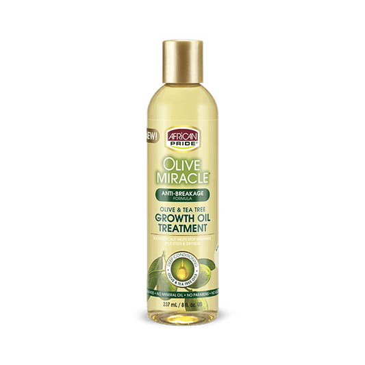 African Pride Olive Miracle Growth Oil 8oz - Beautiful Black Hair