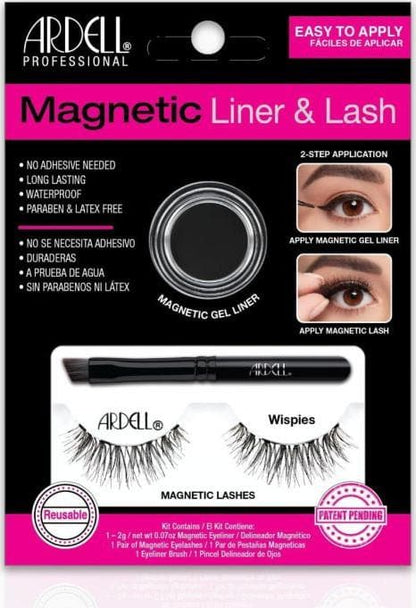 Ardell Magnetic Liner & Lash - Wispies - Beautiful Black Hair