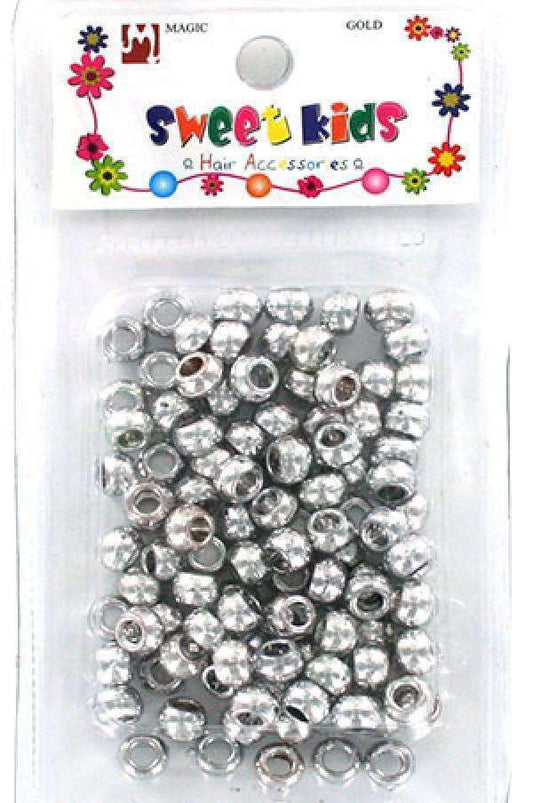 Sweet Kids Hair Beads - Silver #5040SL - Beautiful Black Hair
