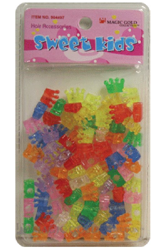 Sweet Kids Hair Beads - Crystal Crown Mix #1655 - Beautiful Black Hair