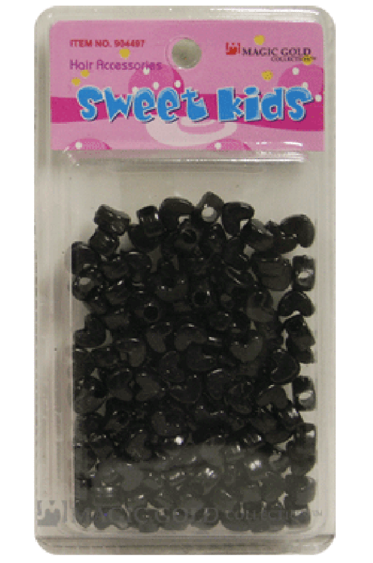 Sweet Kids Hair Beads - Black Hearts #1648 - Beautiful Black Hair