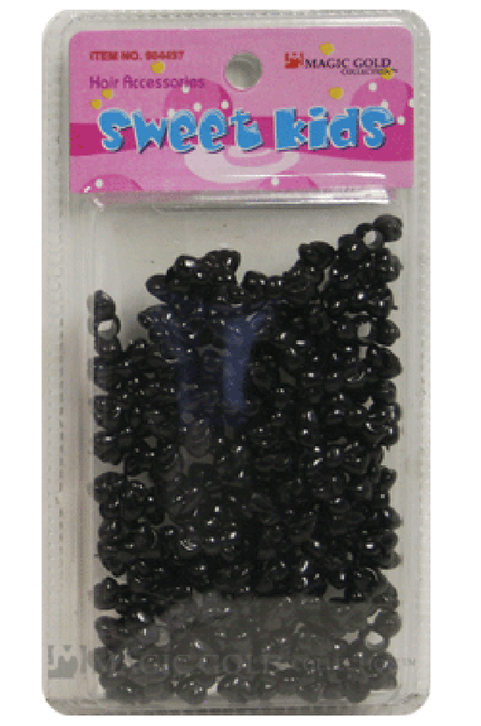 Sweet Kids Hair Beads - Black Ribbons #1645 - Beautiful Black Hair