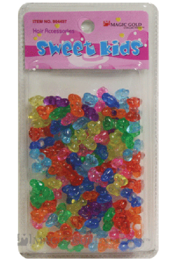 Sweet Kids Hair Beads - Crystal Ribbon Mix #1643 - Beautiful Black Hair