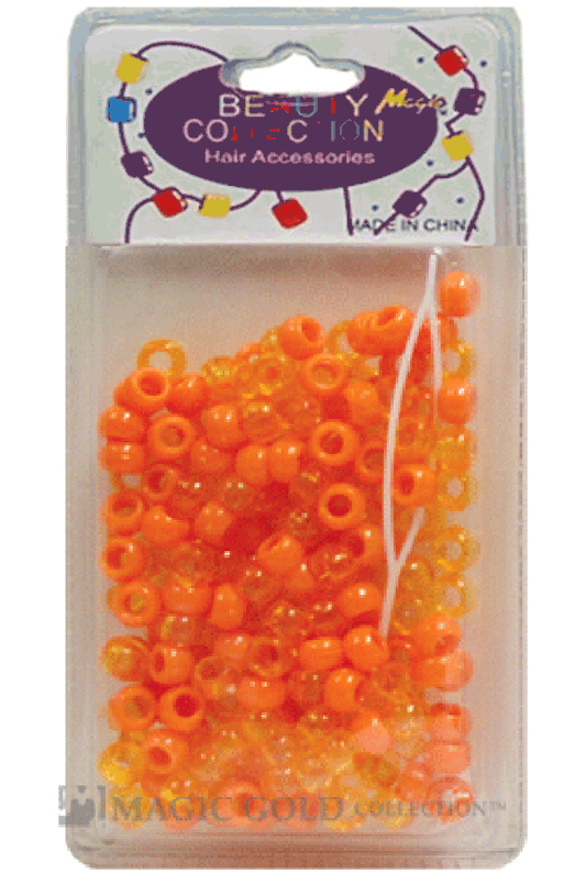 Hair Beads - Orange Crystal Mix