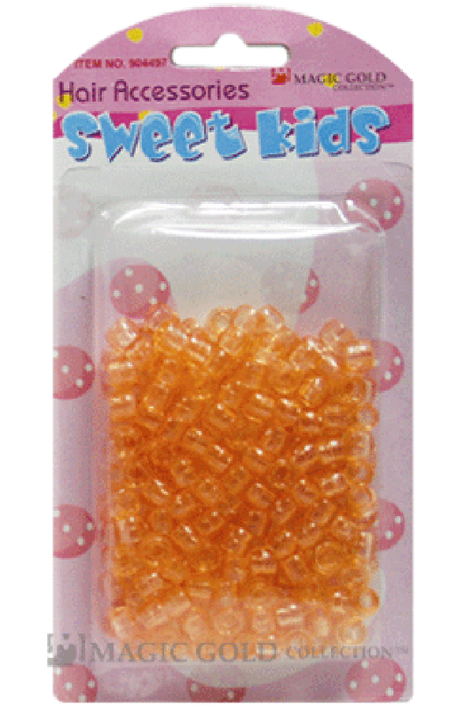 Sweet Kids Hair Beads - Peach Crystal #1615 - Beautiful Black Hair