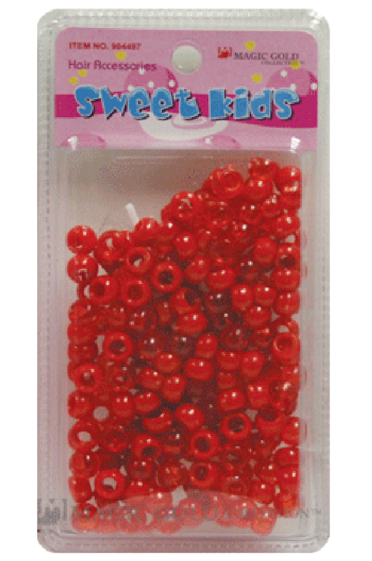 Sweet Kids Hair Beads - Red Crystal Mix #1982 - Beautiful Black Hair