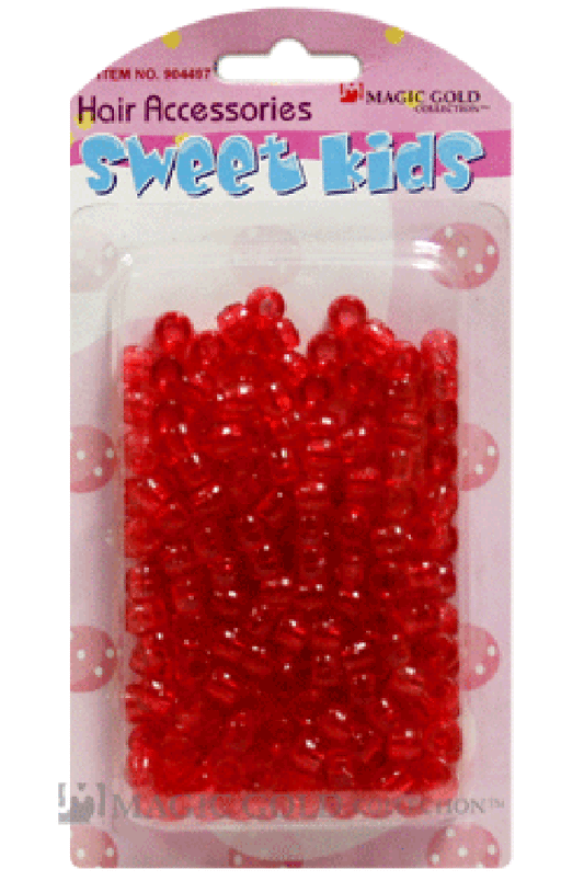 Sweet Kids Hair Beads - Red Crystal #1978 - Beautiful Black Hair